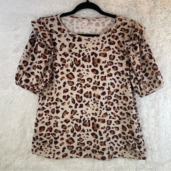 Tops - Leopard Print Blouse